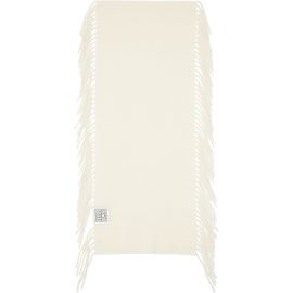 TOTEME TOTEME Off-White Cashmere Tassel Scarf