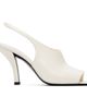 TOTEME TOTEME Off-White Contour Naplack Slingback Heeled Sandals - 1