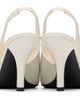 TOTEME TOTEME Off-White Contour Naplack Slingback Heeled Sandals - 2