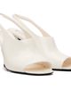 TOTEME TOTEME Off-White Contour Naplack Slingback Heeled Sandals - 4