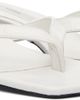 TOTEME TOTEME Off-White Croco-Embossed Flip Flop Heeled Sandals - 4