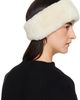 TOTEME TOTEME Off-White Double-Sided Shearling Headband - 3
