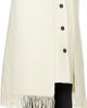 TOTEME TOTEME Off-White Fringe Cape Coat - 2