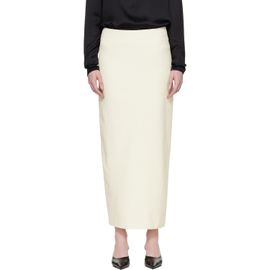 TOTEME TOTEME Off-White Light Wool Maxi Skirt