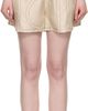TOTEME TOTEME Off-White Monogram Silk PJ Shorts - 1