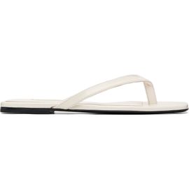 TOTEME TOTEME Off-White Naplack Flip-Flops