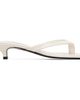 TOTEME TOTEME Off-White Naplack Heeled Flip-Flops - 1