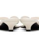 TOTEME TOTEME Off-White Naplack Heeled Flip-Flops - 2