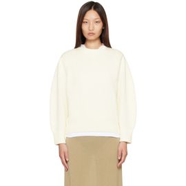 TOTEME TOTEME Off-White Oversized Crew Knit Sweater
