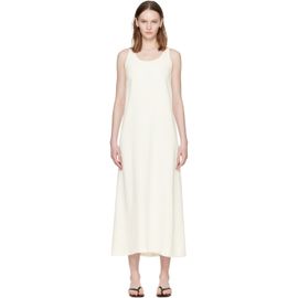 TOTEME TOTEME Off-White Scoop-Neck Sablé Maxi Dress