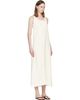 TOTEME TOTEME Off-White Scoop-Neck Sablé Maxi Dress - 2