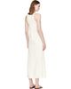 TOTEME TOTEME Off-White Scoop-Neck Sablé Maxi Dress - 3
