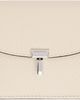 TOTEME TOTEME Off-White T-Lock Grained-Leather Card Holder - 1