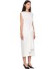 TOTEME TOTEME Off-White Tie-Waist Jersey Midi Dress - 2