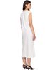 TOTEME TOTEME Off-White Tie-Waist Jersey Midi Dress - 3