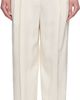 TOTEME TOTEME Off White Double-Pleat Fluid Trousers - 1