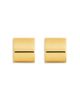 Toteme Toteme Petite Signature Hoop Earrings in 18K Gold Plated - 1
