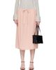 TOTEME TOTEME Pink Fluid Silk Midi Skirt - 1