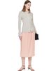 TOTEME TOTEME Pink Fluid Silk Midi Skirt - 4