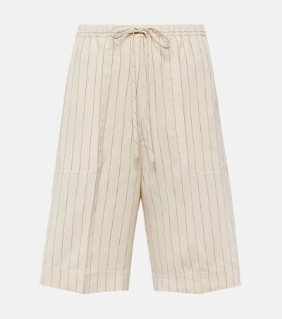 Toteme Toteme Pinstripe twill shorts