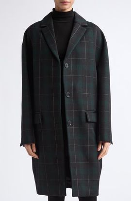 TOTEME TOTEME Plaid Wool Blend Coat