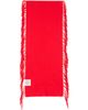 TOTEME TOTEME Red Cashmere Tassel Scarf - 1