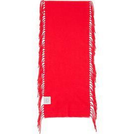 TOTEME TOTEME Red Cashmere Tassel Scarf