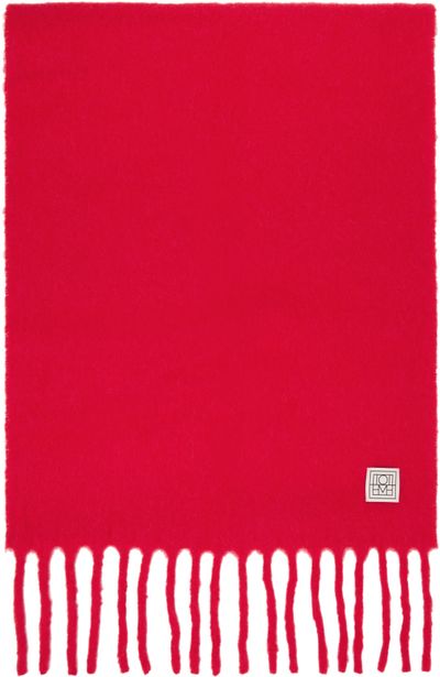 TOTEME TOTEME Red Fuzzy Scarf