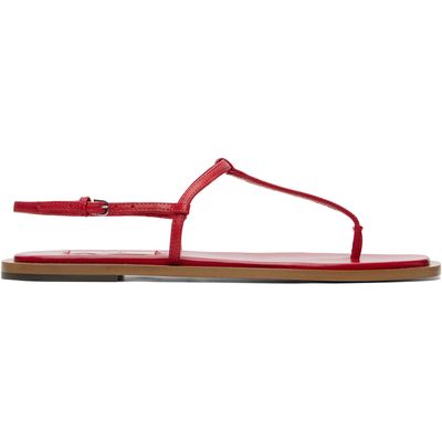 TOTEME TOTEME Red T-Strap Nappa Sandals