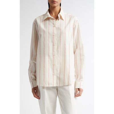 TOTEME TOTEME Relaxed Stripe Button-Up Shirt