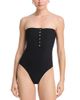 Toteme Toteme Ribbed Strapless One Piece Swimsuit - 1