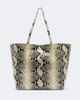 Toteme Toteme Roam Large snake-effect leather tote bag - 1