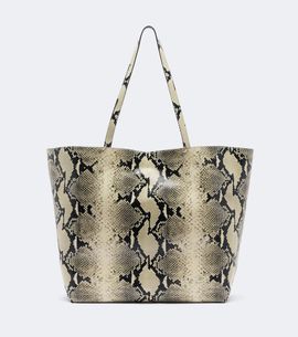 Toteme Toteme Roam Large snake-effect leather tote bag