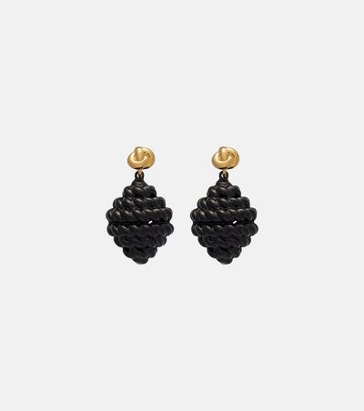 Toteme Toteme Rope gold-plated enamel drop earrings