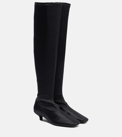 Toteme Toteme Satin knee-high boots