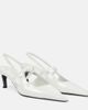 Toteme Toteme Sharp 50 patent leather slingback pumps - 1