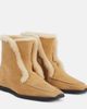 Toteme Toteme Shearling-lined suede ankle boots - 1