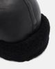 Toteme Toteme Shearling-trimmed leather hat - 3