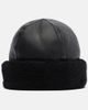 Toteme Toteme Shearling-trimmed leather hat - 4