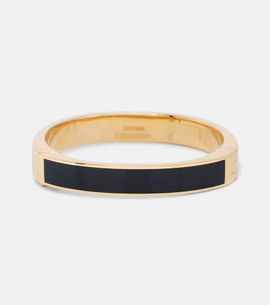 Toteme Toteme Signature enamel gold-plated bangle