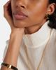 Toteme Toteme Signature enamel gold-plated hoop earrings - 3