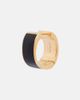 Toteme Toteme Signature enamel gold-plated hoop earrings - 5