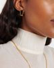 Toteme Toteme Signature enamel gold-plated hoop earrings - 6