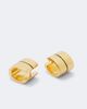 Toteme Toteme Signature gold-plated huggie earrings - 4