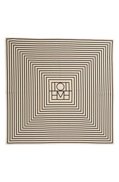 TOTEME TOTEME Signature Logo Square Silk Scarf