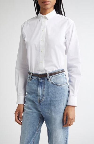 TOTEME TOTEME Signature Organic Cotton Poplin Button-Up Shirt