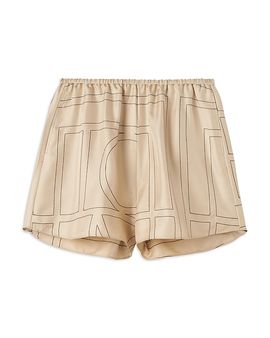 Toteme Toteme Silk Monogram Pajama Shorts