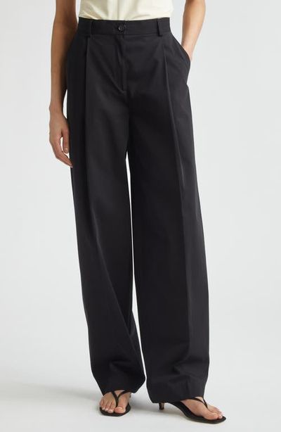 TOTEME TOTEME Single Pleat Organic Cotton Trousers