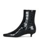 Toteme Toteme Slim Croco Embossed Ankle Boot - 5