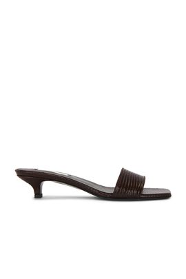 Toteme Toteme Slim Lizard Embossed Bandeau Mule